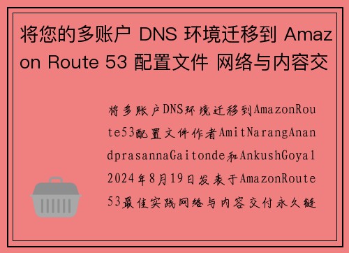 将您的多账户 DNS 环境迁移到 Amazon Route 53 配置文件 网络与内容交付
